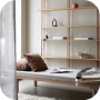 Scandinavian Wooden Shelf Unit